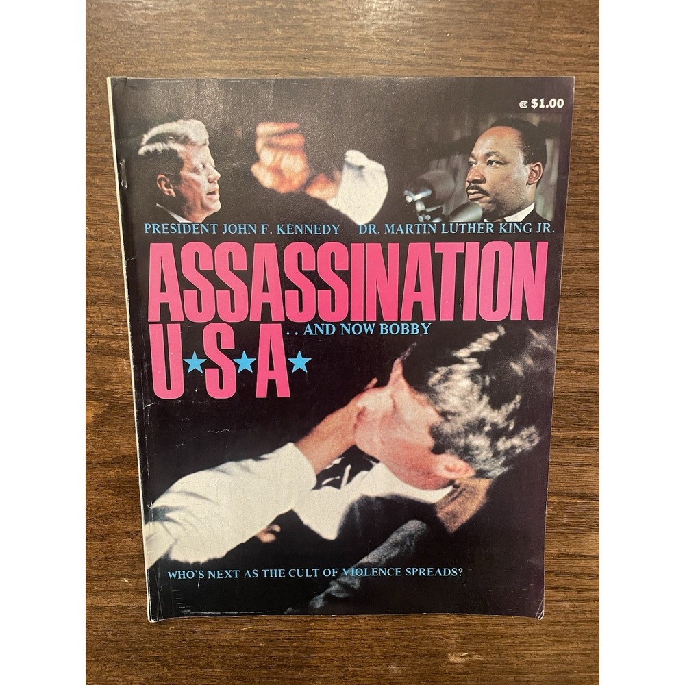 Assassination USA Magazine JFK MLK RFK Bobby Kennedy Vintage 1968 Historical
